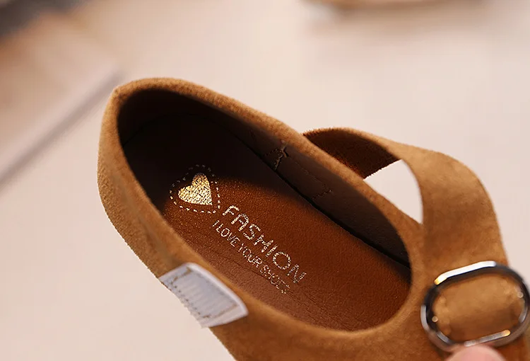 Girls Leather Shoes Toddlers Flats Princess Sweet Little Kids Soft Shoes T-strap Retro Classic Children's Dress Shoes for Party