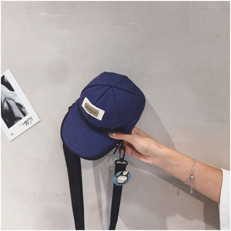 Korean Version of Ins-style Versatile Women's Crossbody Bag, Ruiying Hat, Trendy and Individualistic Men's Shoulder Bag