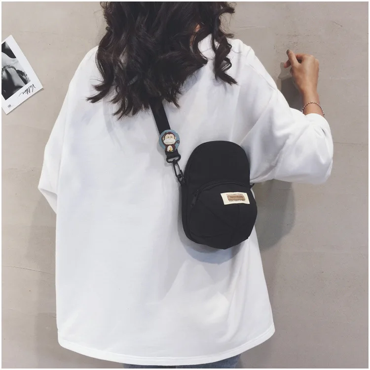 Korean Version of Ins-style Versatile Women's Crossbody Bag, Ruiying Hat, Trendy and Individualistic Men's Shoulder Bag