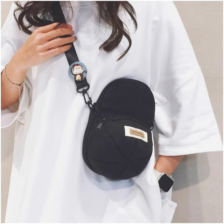 Korean Version of Ins-style Versatile Women's Crossbody Bag, Ruiying Hat, Trendy and Individualistic Men's Shoulder Bag