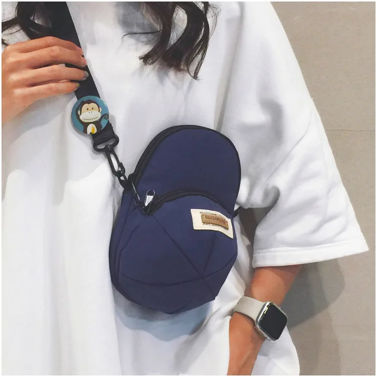 Korean Version of Ins-style Versatile Women's Crossbody Bag, Ruiying Hat, Trendy and Individualistic Men's Shoulder Bag