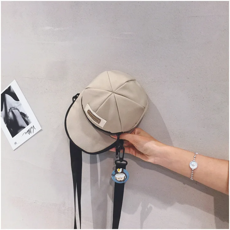 Korean Version of Ins-style Versatile Women's Crossbody Bag, Ruiying Hat, Trendy and Individualistic Men's Shoulder Bag