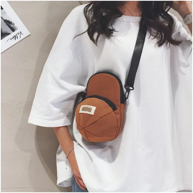 Korean Version of Ins-style Versatile Women's Crossbody Bag, Ruiying Hat, Trendy and Individualistic Men's Shoulder Bag