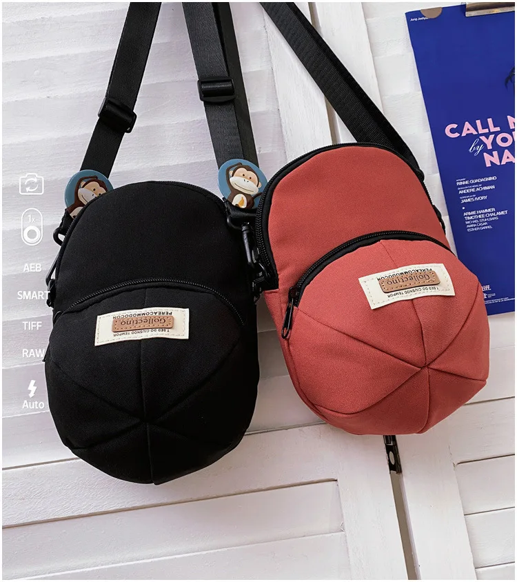 Korean Version of Ins-style Versatile Women's Crossbody Bag, Ruiying Hat, Trendy and Individualistic Men's Shoulder Bag