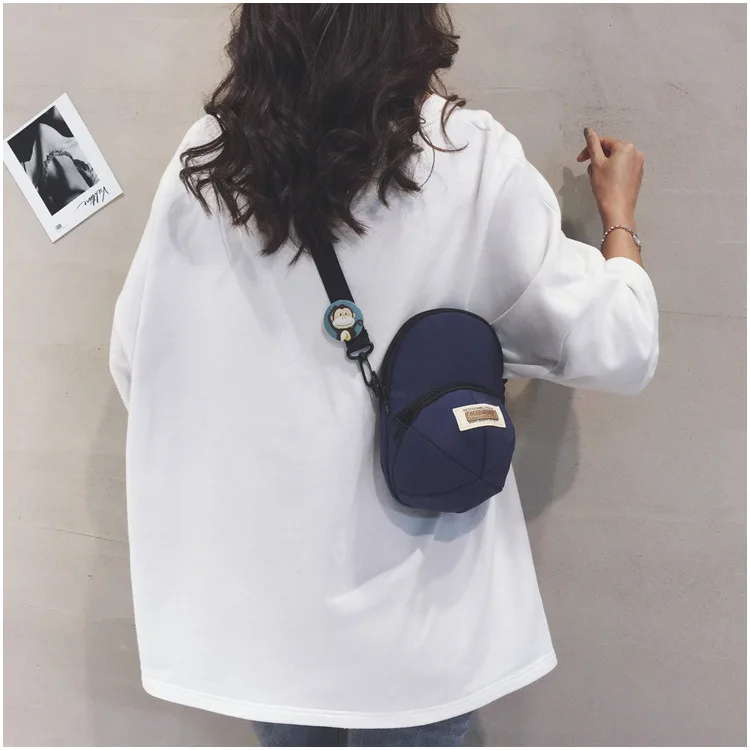 Korean Version of Ins-style Versatile Women's Crossbody Bag, Ruiying Hat, Trendy and Individualistic Men's Shoulder Bag