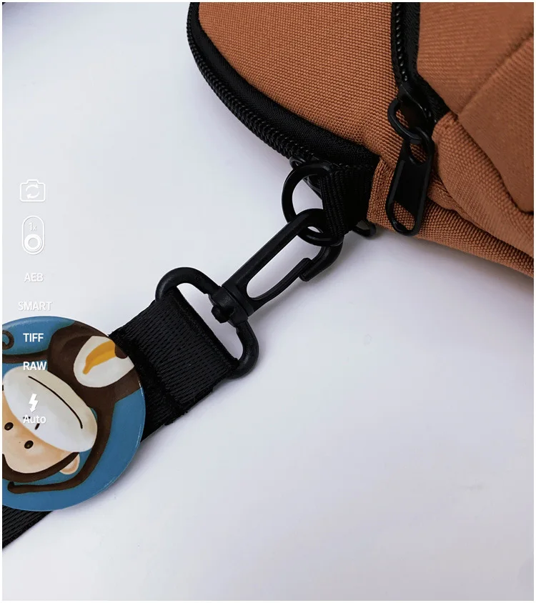 Korean Version of Ins-style Versatile Women's Crossbody Bag, Ruiying Hat, Trendy and Individualistic Men's Shoulder Bag