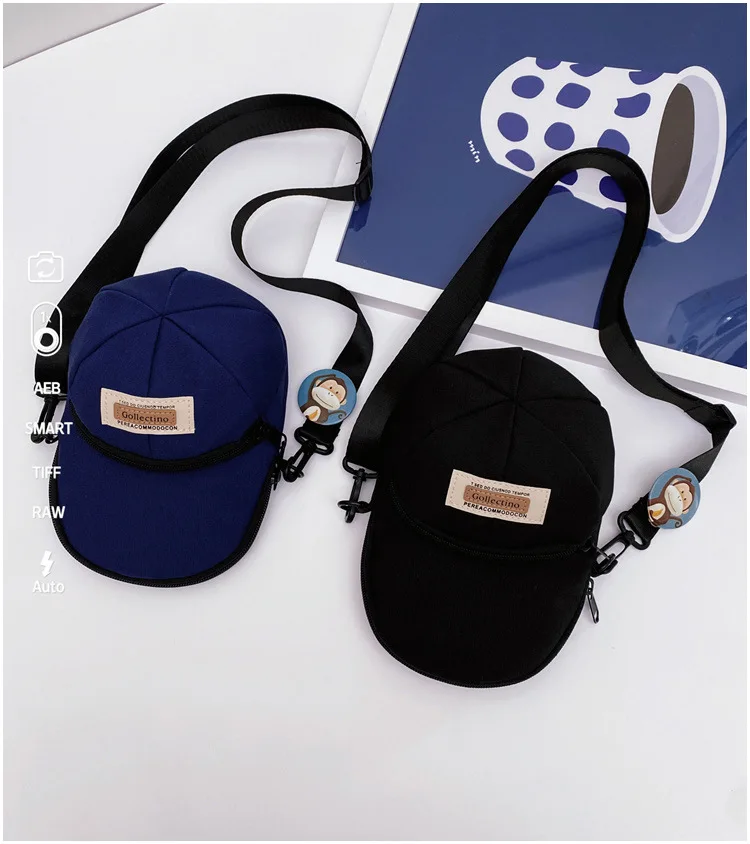 Korean Version of Ins-style Versatile Women's Crossbody Bag, Ruiying Hat, Trendy and Individualistic Men's Shoulder Bag