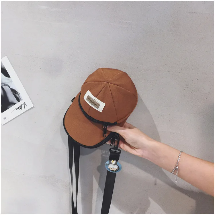 Korean Version of Ins-style Versatile Women's Crossbody Bag, Ruiying Hat, Trendy and Individualistic Men's Shoulder Bag