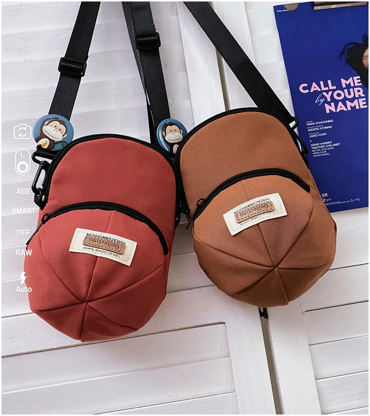 Korean Version of Ins-style Versatile Women's Crossbody Bag, Ruiying Hat, Trendy and Individualistic Men's Shoulder Bag