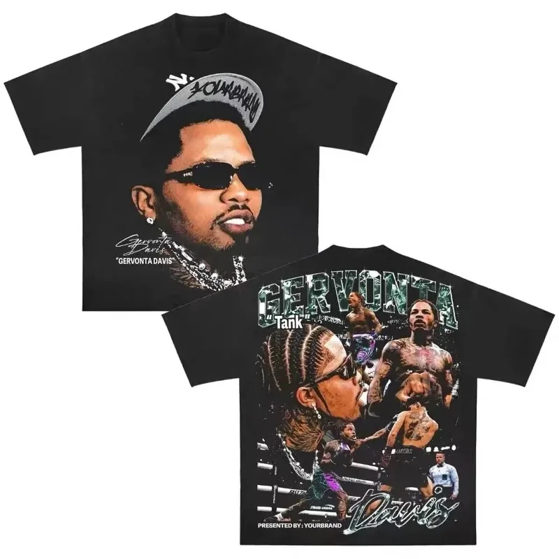 New Summer Pattern Retro Style Harajuku Gothic Hip Hop Animation Print T-shirt Men's and Women's Loose Casual Short Sleeves Top