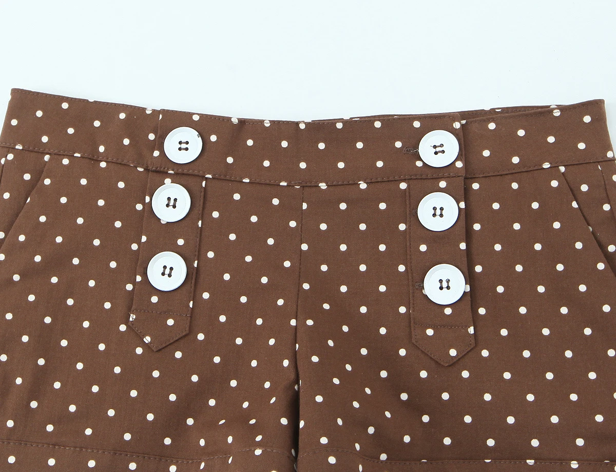 ZERAINS European and American style 2026 summer new women's short sleeved round neck polka dot versatile top and shorts set