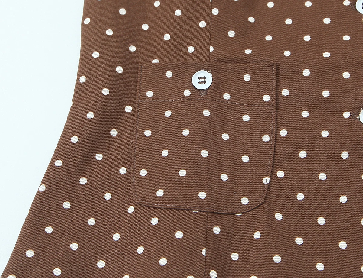 ZERAINS European and American style 2026 summer new women's short sleeved round neck polka dot versatile top and shorts set
