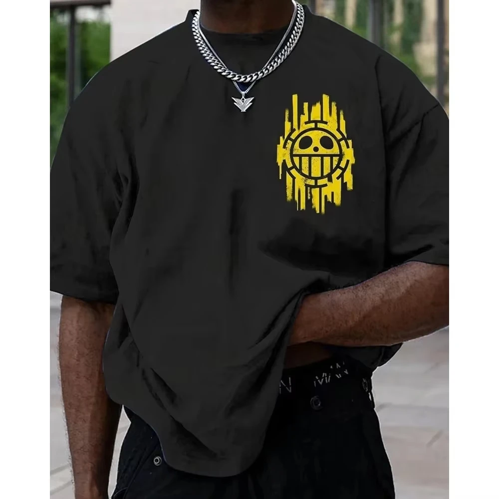 One Piece Men's T-shirt Killer Summer Japanese Anime Men's Short-sleeved Retro Men's Clothing and Women's 2026 New T Shirt