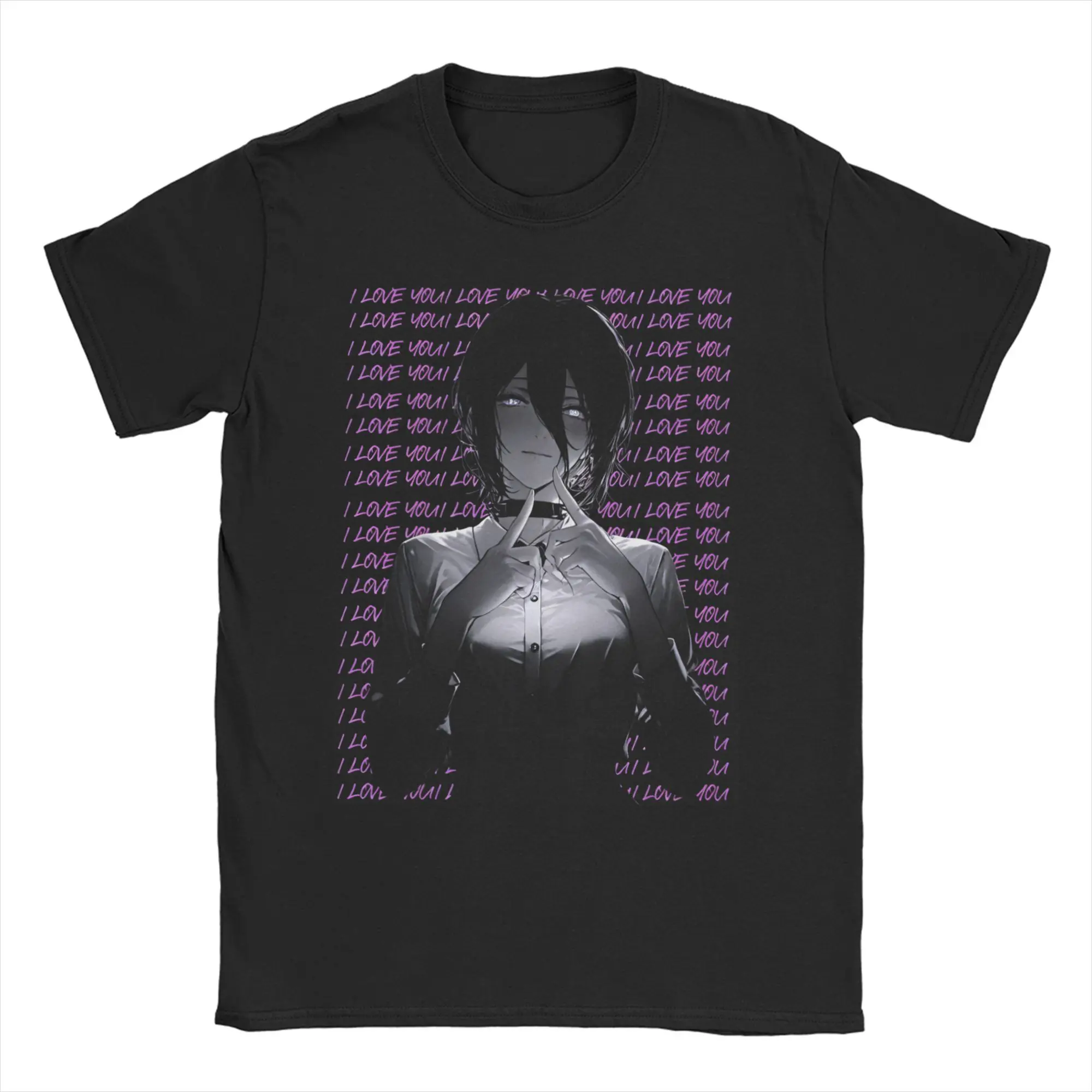 Summmer New Anime Chainsaw Man Reze Printed T-shirt Men's and Women's T-shirt Children's and Parental Clothing Boy Girl T-shirt
