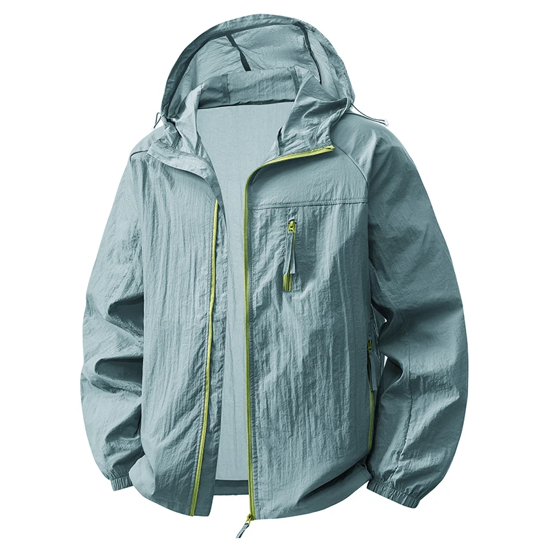 Men UPF50+ Sun Protection Jacket Summer Matching Couples Hooded Sun Shirt Outdoor UV Protectio Breathable Quick Dry Cycling Coat