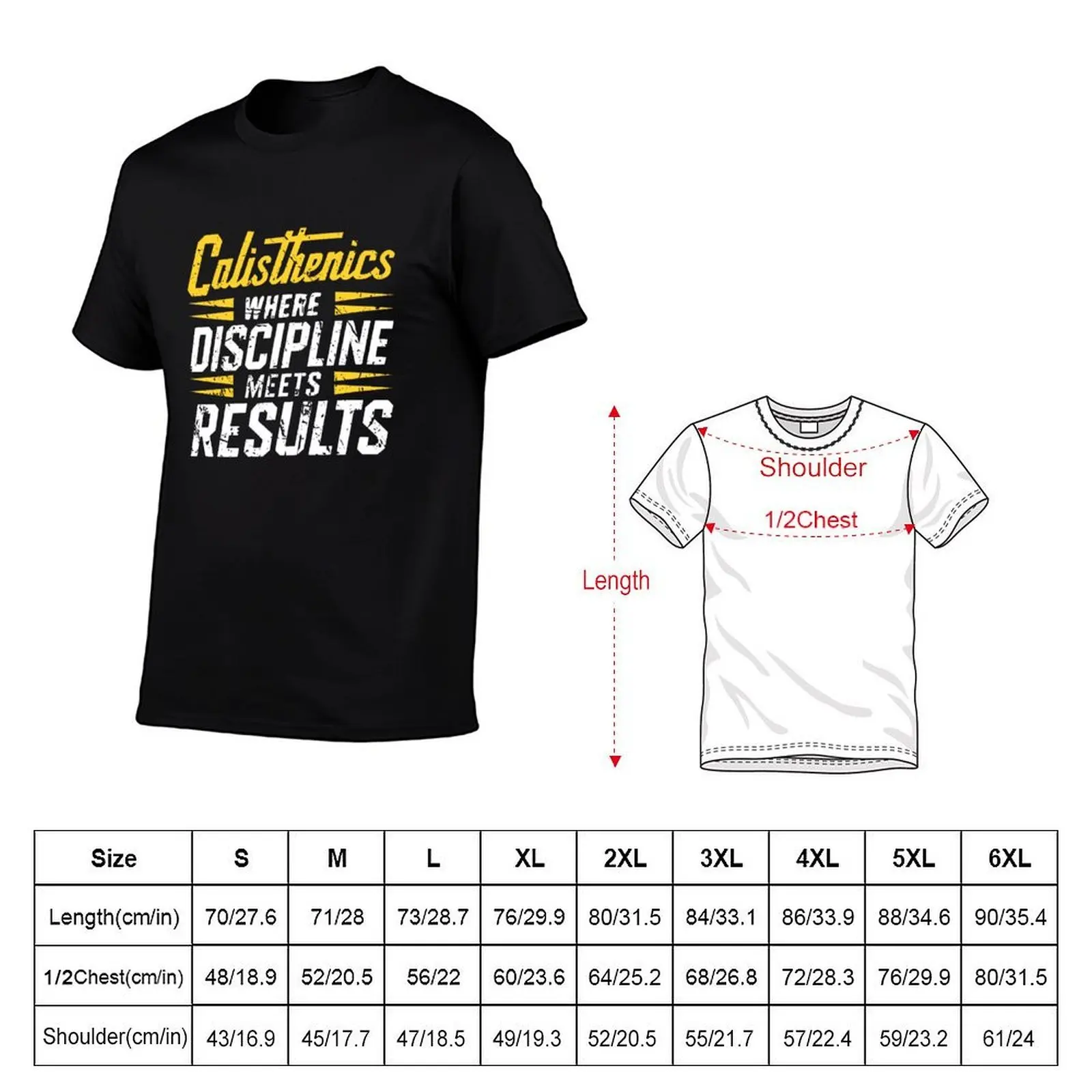 Calisthenics workout : Calisthenics: Where discipline meets results. T-Shirt t shirt man plain t shirts cotton 100% T-Shirt