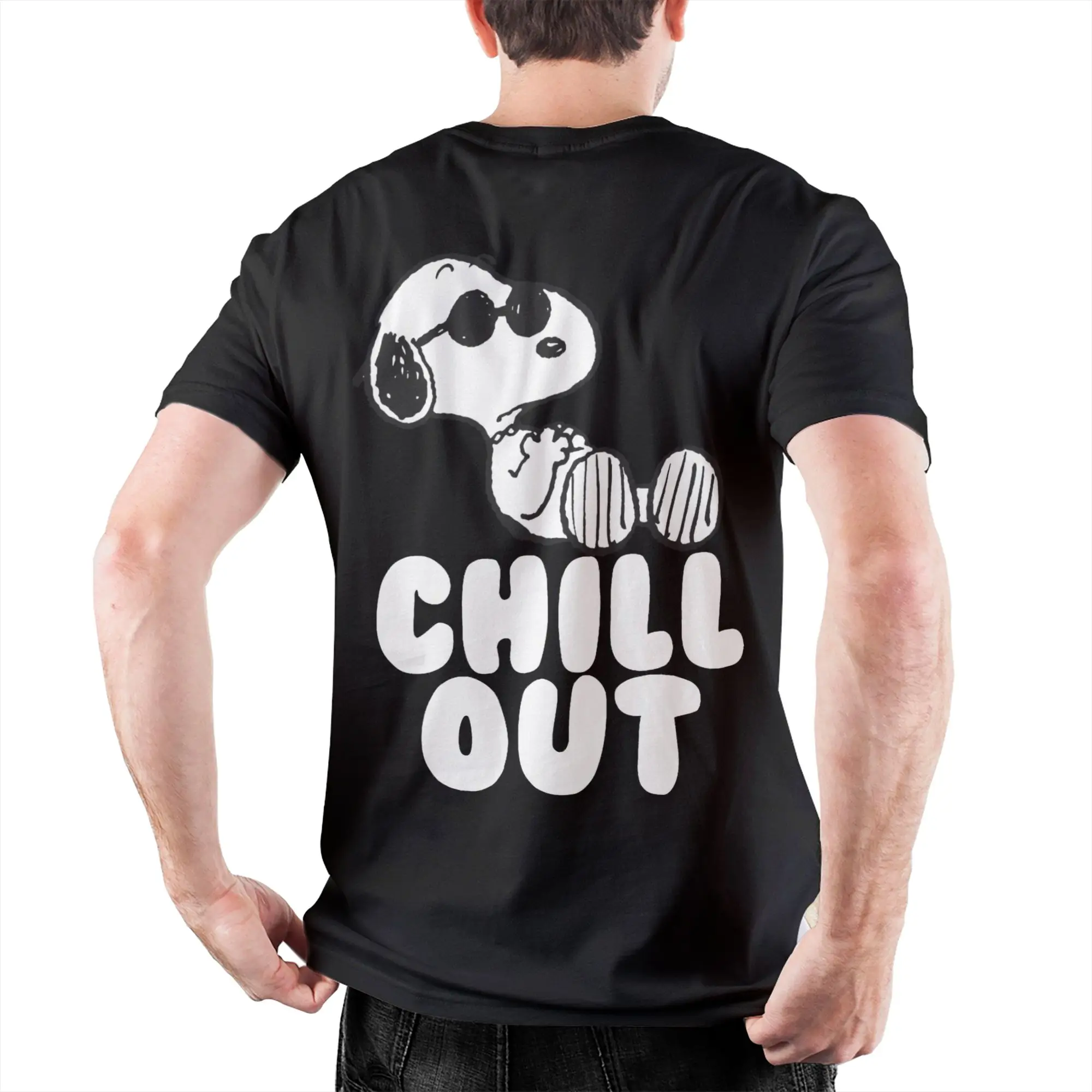Men Women's Chill Out Snoopys T Shirt Cartoon 100% Cotton Clothes Vintage Short Sleeve Crewneck Tee Shirt Gift Idea T-Shirts