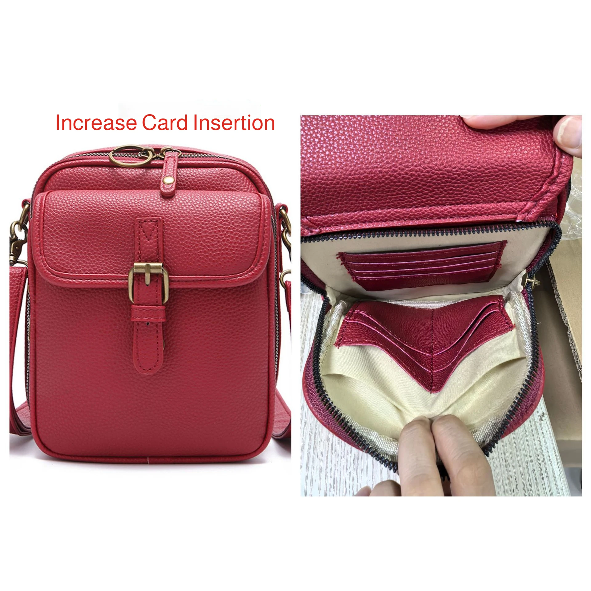 Unisex Casual Messenger Bag PU Leather Crossbody Bag Small Shoulder Phone Bag for Daily Use