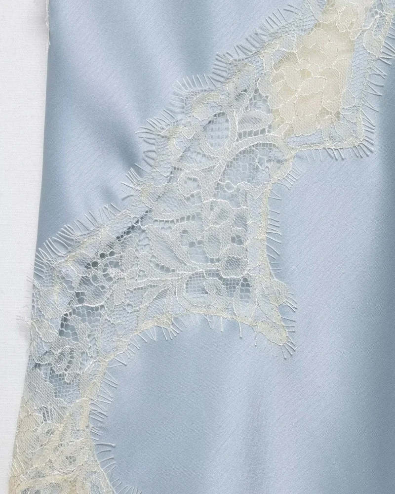 Women's Summer Asymmetrical Hem Lace Trim Cami Top, Sleeveless V Neck Satin Camisole, Casual Daily Wear Multiple Colors