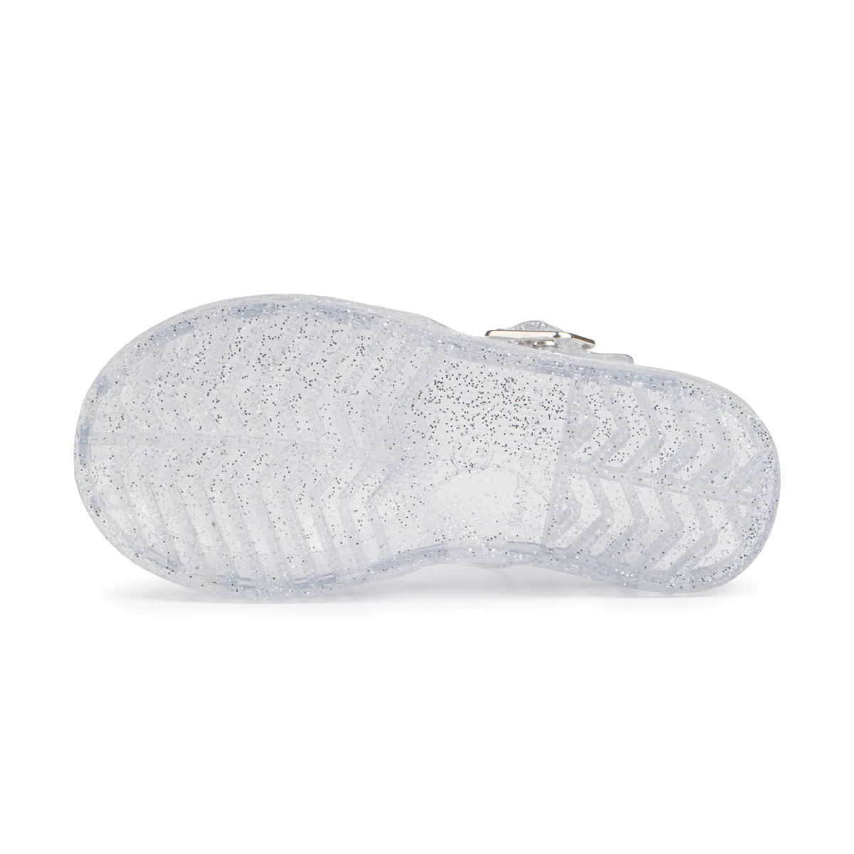 Girls Glitter Jelly PVC Sandals Toddler Little Kids Buckle Closure Retro Woven Cut-Out Summer Beach Shoes