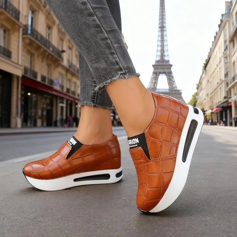 Women's Plus Size New Casual Shoes, Spring, Summer, Autumn, Winter Flat Mid-Heel Running Sports Sneakers