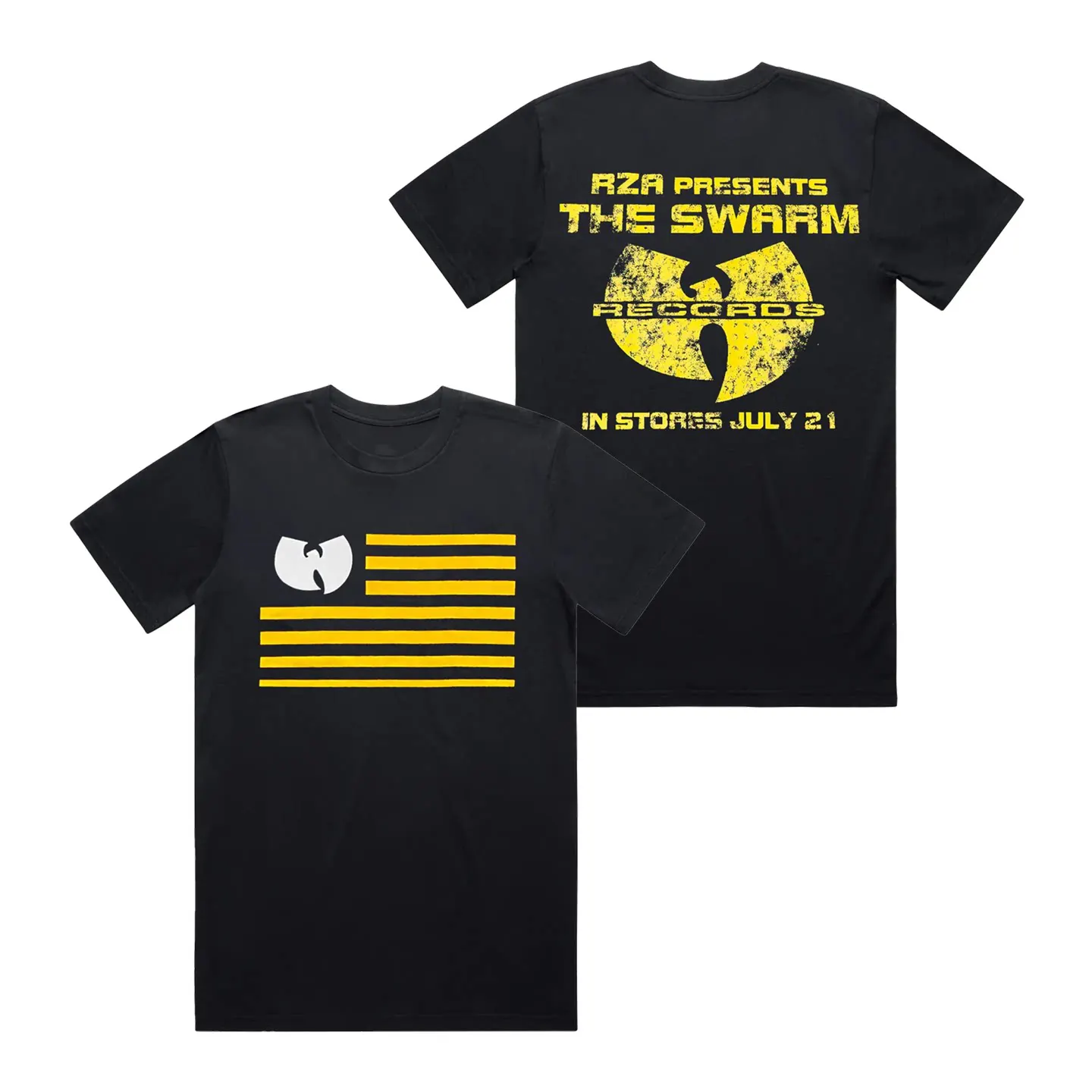 Y2k Wu-Tang Clan Hip Hop Group American Retro Loose Short-Sleeved T-Shirt for Men and Women