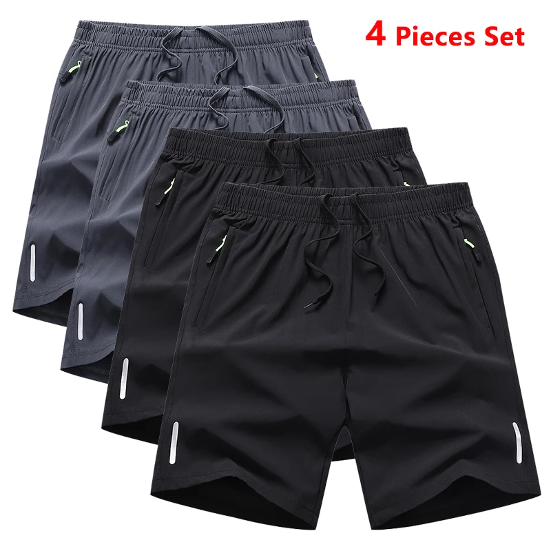 4 Pieces Quick Dry Men's Running Shorts Men Sports Jogging Fitness Male Jogger Workout Training Gym Sports Shorts Men Summer New