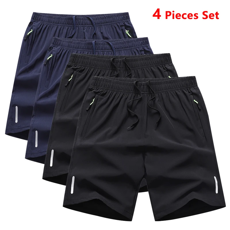 4 Pieces Quick Dry Men's Running Shorts Men Sports Jogging Fitness Male Jogger Workout Training Gym Sports Shorts Men Summer New
