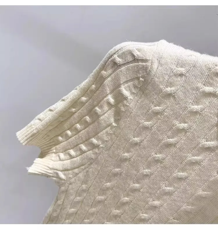 Zjaiss 2026 Summer Apricot O-Neck Women's Short Sleeve Knit Top Twist Slim Fit Short T-Shirt Trendy Solid Color Versatile Tee