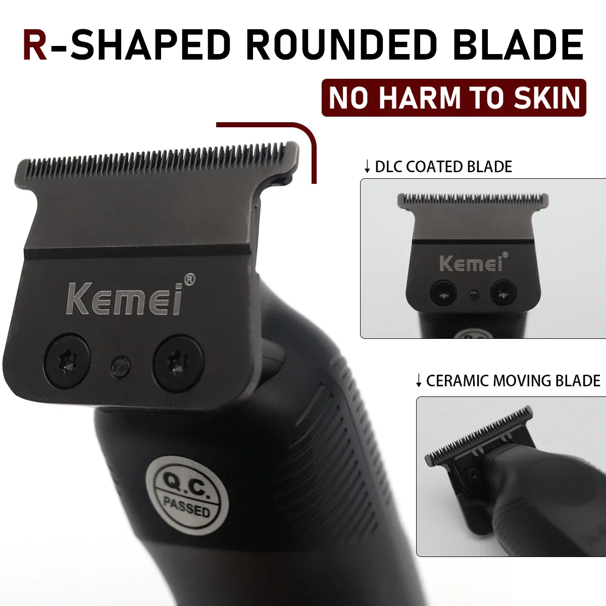 Kemei Hair Clipper Km-1550 Design Hair Trimmer Professional Electric Carving Hair Salon Clipper for Commercial Clippers for Men