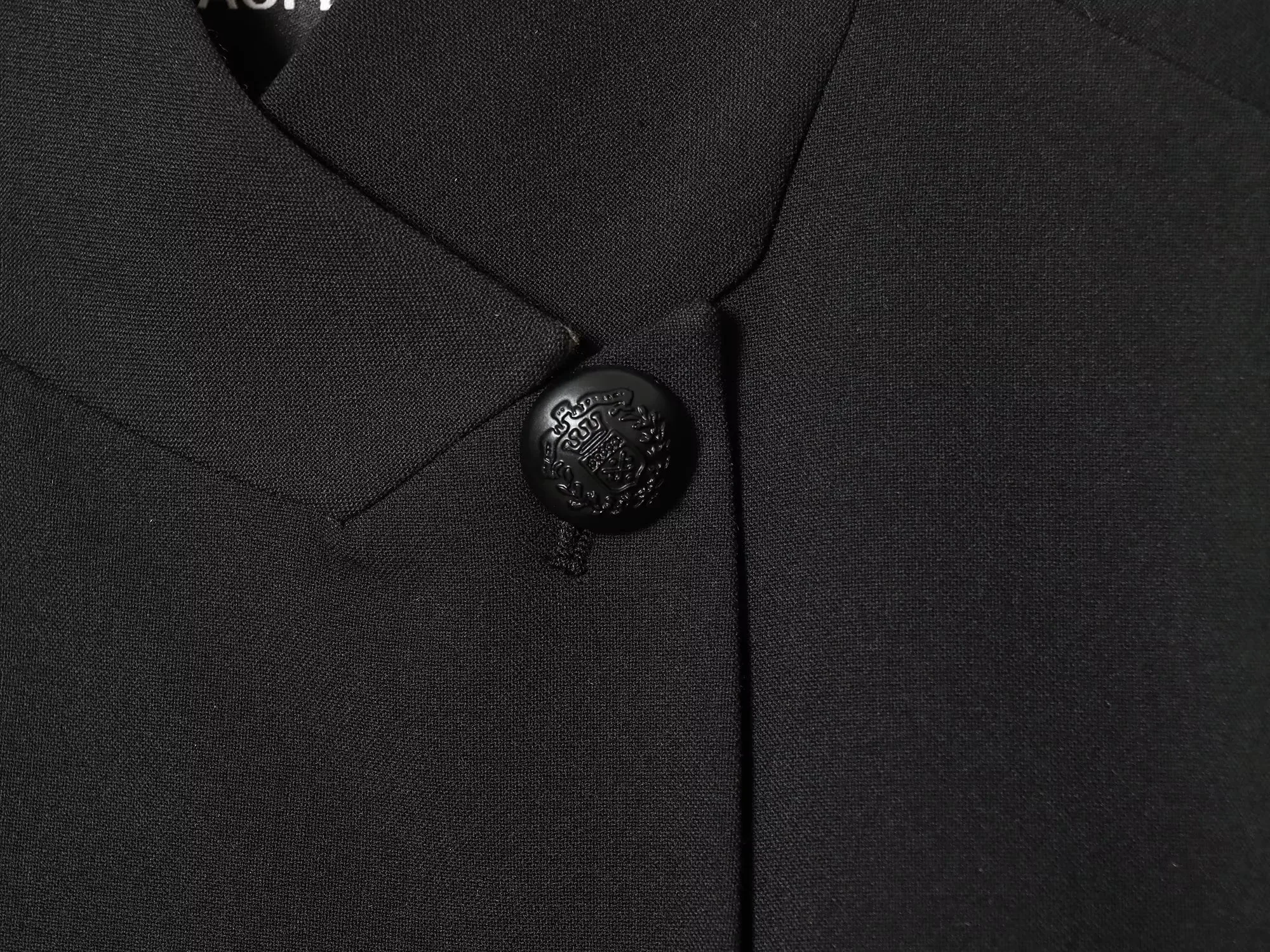 Women Elegant Button Blazer Coat Women Stand Collar Full Sleeve Black Suit Jackets Female Spring Commute Daily Outwear