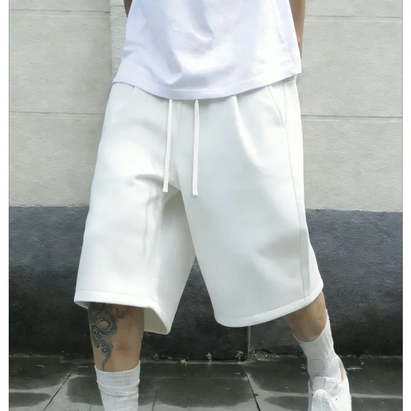 Men's Casual Solid Color Shorts Drawstring Waist Shorts Casual Y2K Sports Street Style Sports Casual Shorts