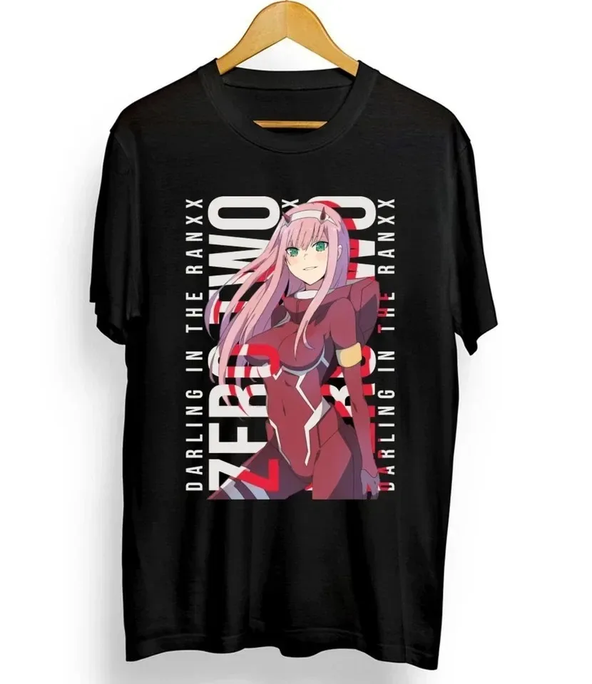 2026 Zero Two "Wifey" Anime Graphic T-Shirt, Unisex Summer Cotton Comfortable Short Sleeve Women And Men T-Shirt