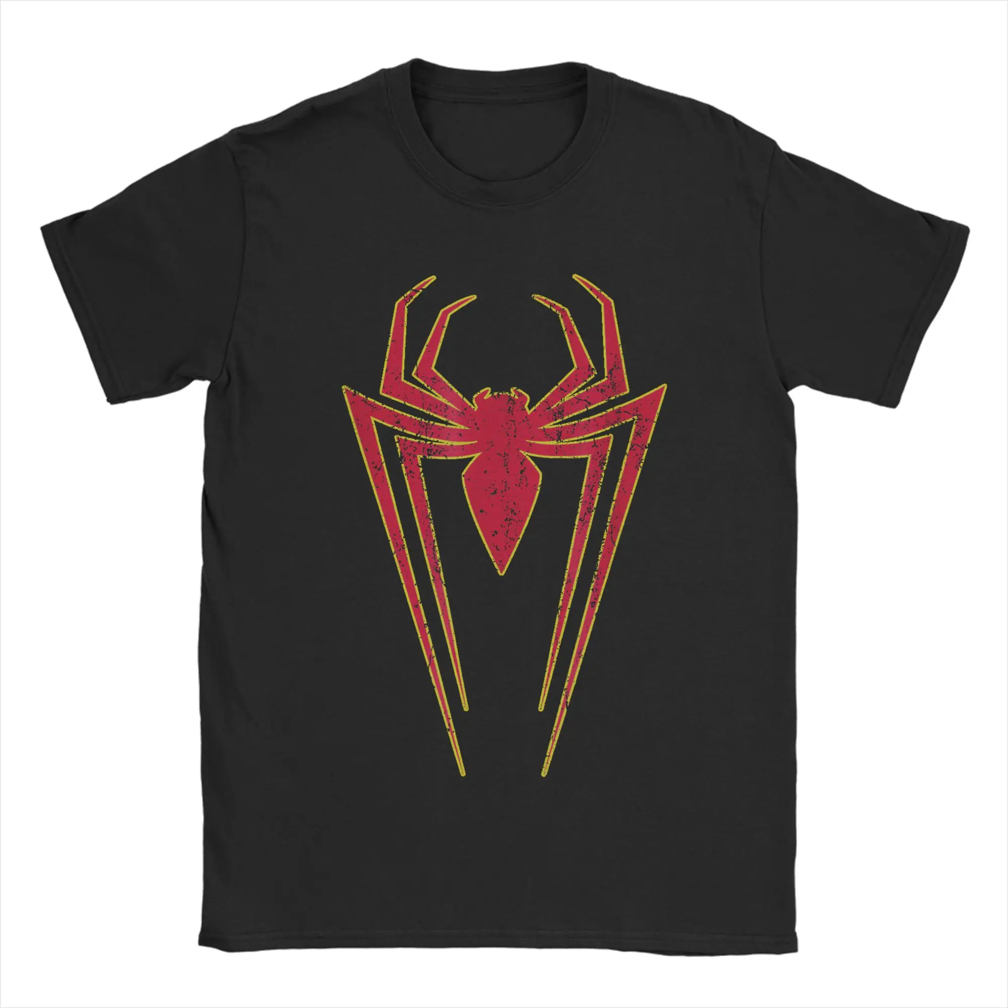 Harajuku T Shirt Spider Print 100 Cotton T Shirts  Hippie Tshirt for Men Summer Awesome Custom DIY Short Sleeve Tees