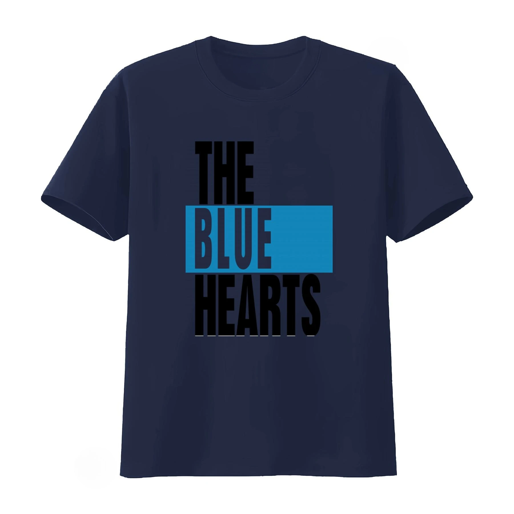 The Blue Hearts T Shirt 80's Japanese Punk Streetwear Fashion T-shirt Men's Clothing and Women Clothing 2026 Summer New T Shirt