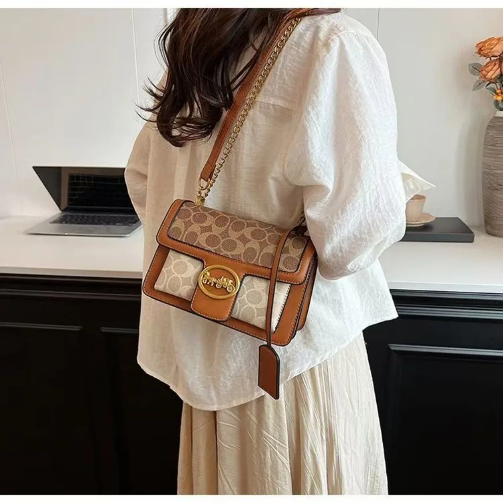 2026 New Trendy Fashion Style Chain Bag Versatile Cross Shoulder Bag Small Square Bag