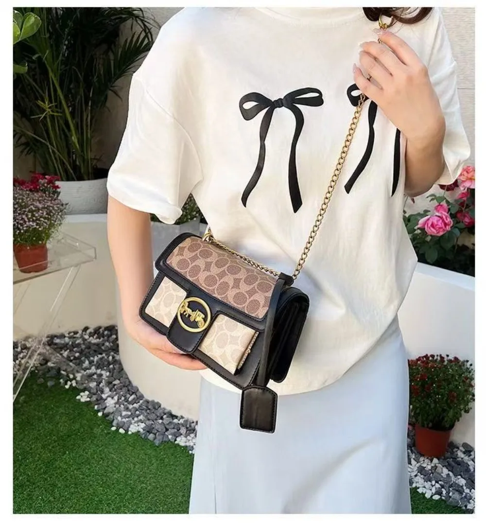 2026 New Trendy Fashion Style Chain Bag Versatile Cross Shoulder Bag Small Square Bag