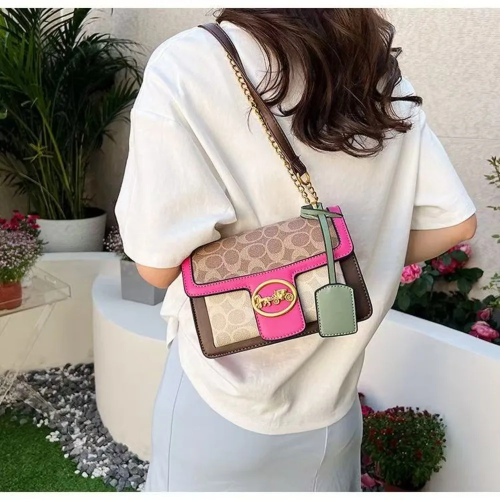 2026 New Trendy Fashion Style Chain Bag Versatile Cross Shoulder Bag Small Square Bag
