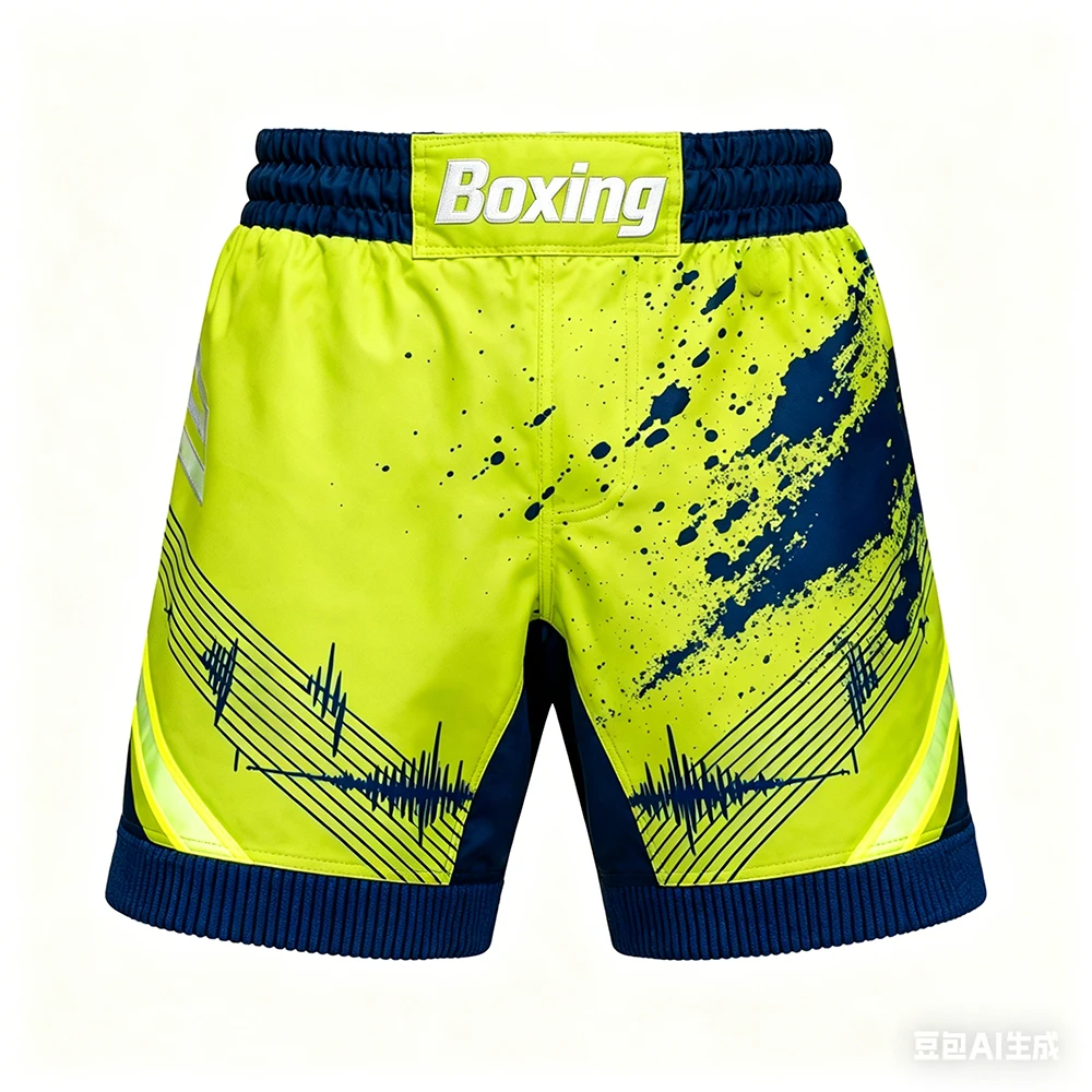 New MMA Heavyweight Fighting Men Summer Boxing Training Shorts Muay Thai Breathable Sports Pants Jujutsu Wrestling Shorts 