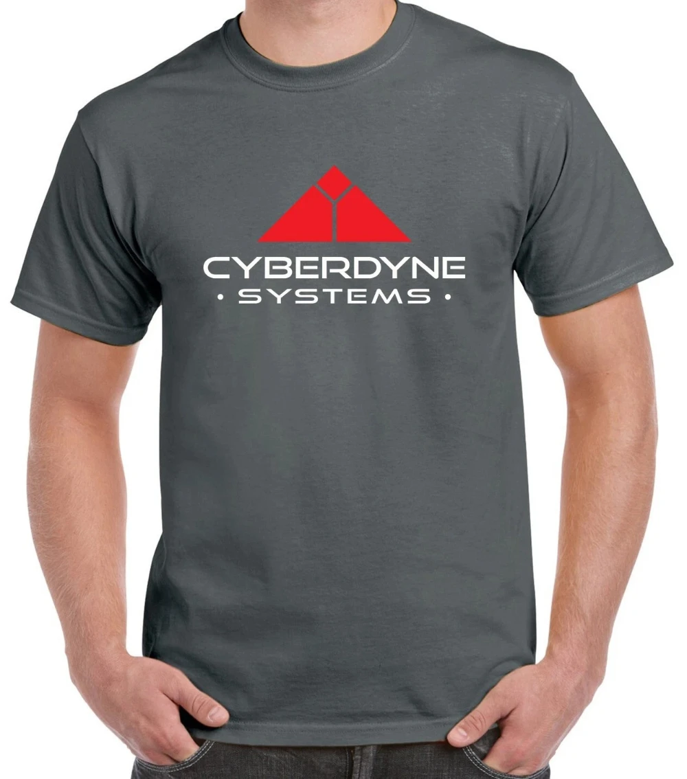 Cyberdyne Systems Retro Sci-Fi Movie Theme T-Shirt Pure Cotton All-Season Casual Fashion Streetwear Shirt men clothing