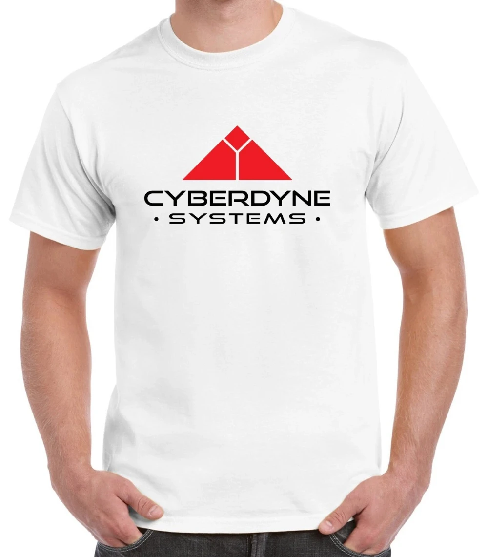 Cyberdyne Systems Retro Sci-Fi Movie Theme T-Shirt Pure Cotton All-Season Casual Fashion Streetwear Shirt men clothing