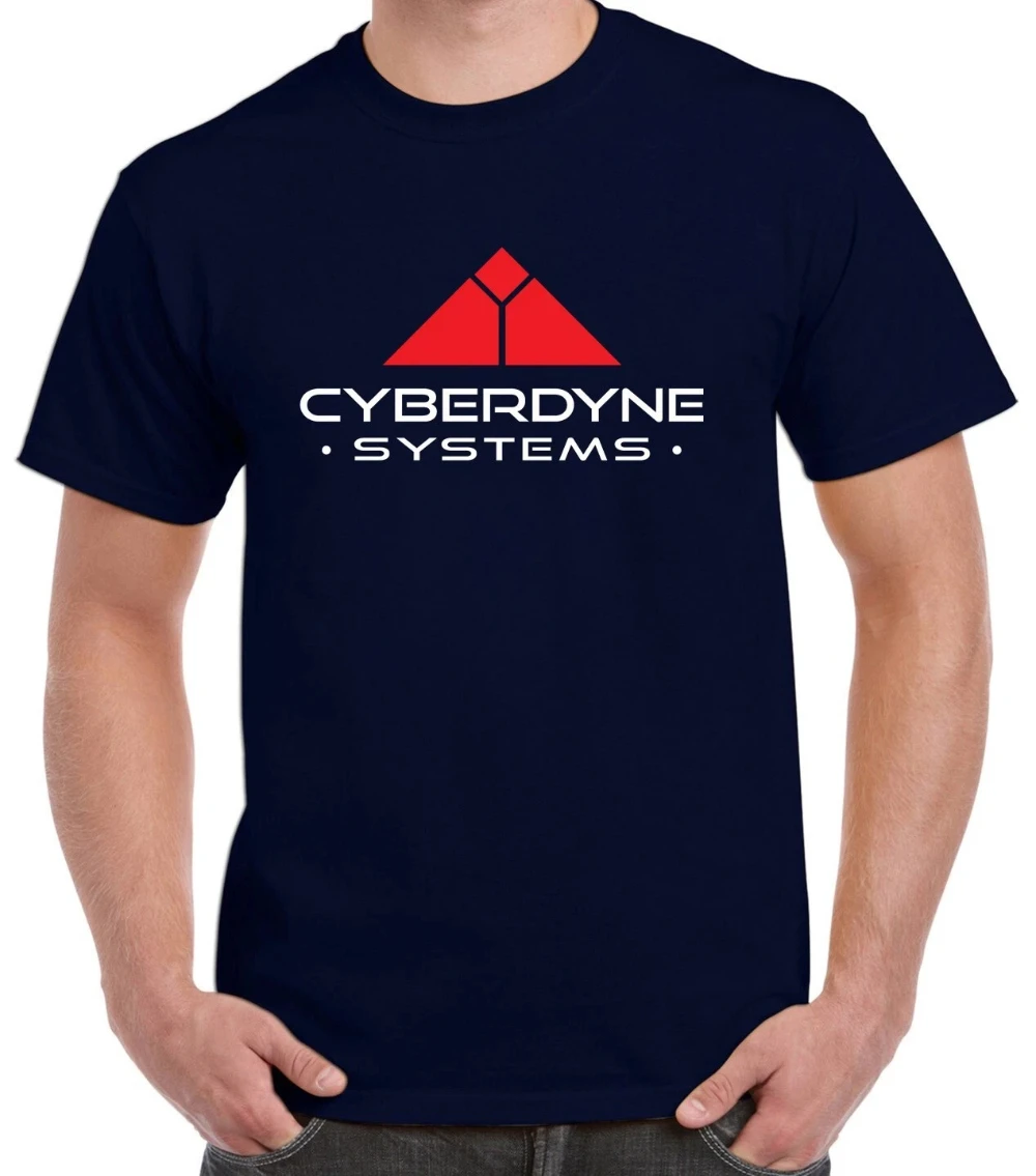 Cyberdyne Systems Retro Sci-Fi Movie Theme T-Shirt Pure Cotton All-Season Casual Fashion Streetwear Shirt men clothing