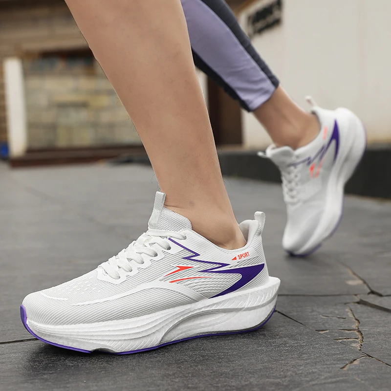 Marathon Running Shoes Carbon Board Men Sports Speciality Breathable Lightweight Women's Comfortable Athletic Nonskid Sneakers