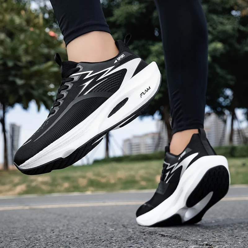 Marathon Running Shoes Carbon Board Men Sports Speciality Breathable Lightweight Women's Comfortable Athletic Nonskid Sneakers