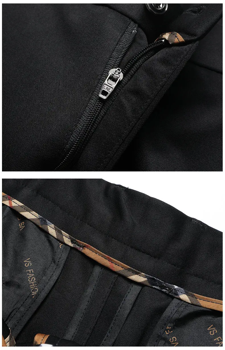 Men's Stretch Suit Pants Business Casual Dress Pants Wrinkle Resistant 4-Way Stretch Golf Casual Pants Spring Summer Blue Black