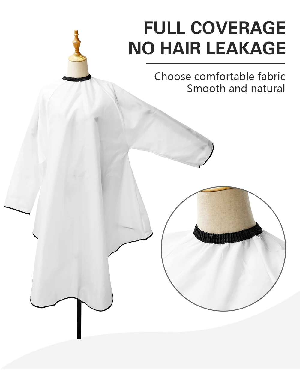 Sleeved Barber Apron, Waterproof Haircut Cape Cloth,Hairdressing Gown Styling Coat For Barbershop Salon Hair Stylist Accessories