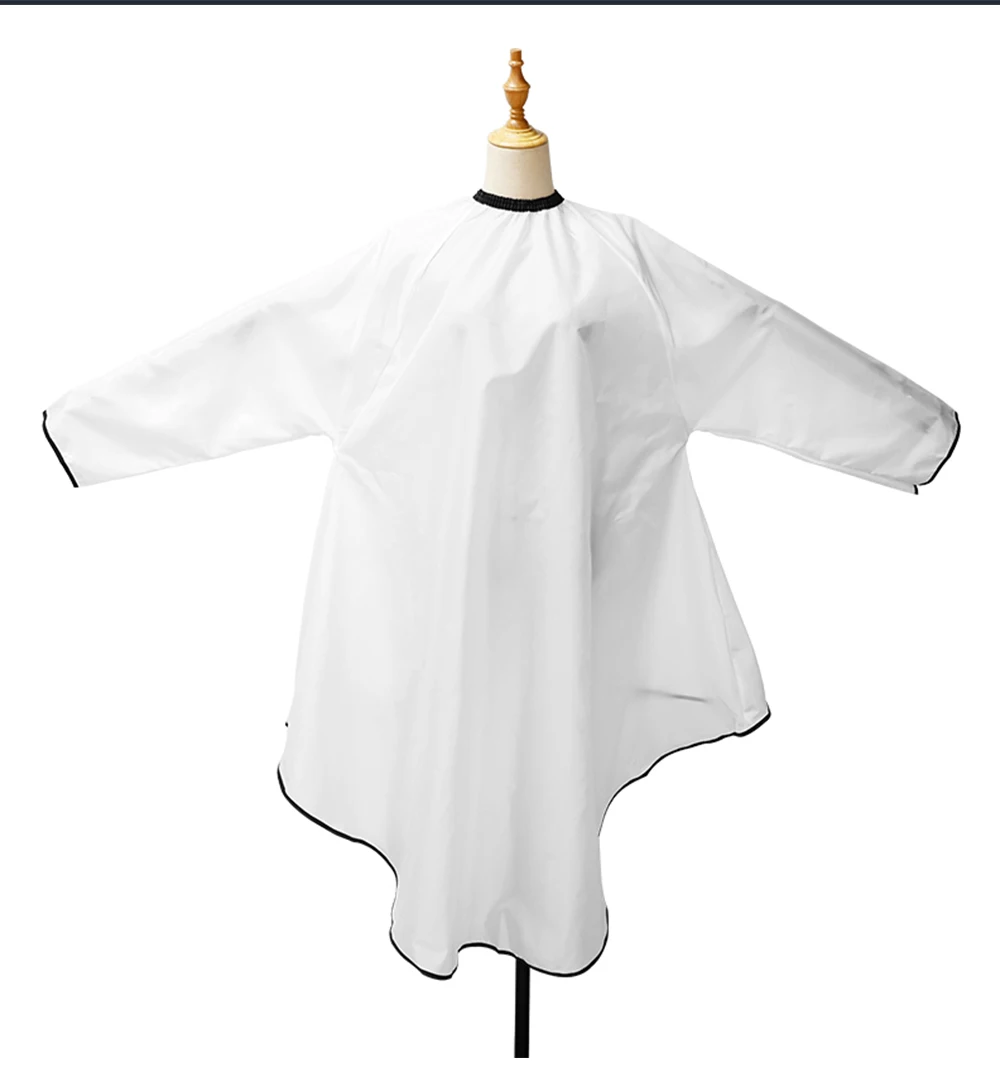 Sleeved Barber Apron, Waterproof Haircut Cape Cloth,Hairdressing Gown Styling Coat For Barbershop Salon Hair Stylist Accessories