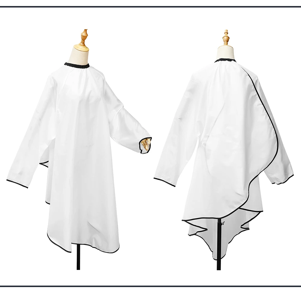 Sleeved Barber Apron, Waterproof Haircut Cape Cloth,Hairdressing Gown Styling Coat For Barbershop Salon Hair Stylist Accessories