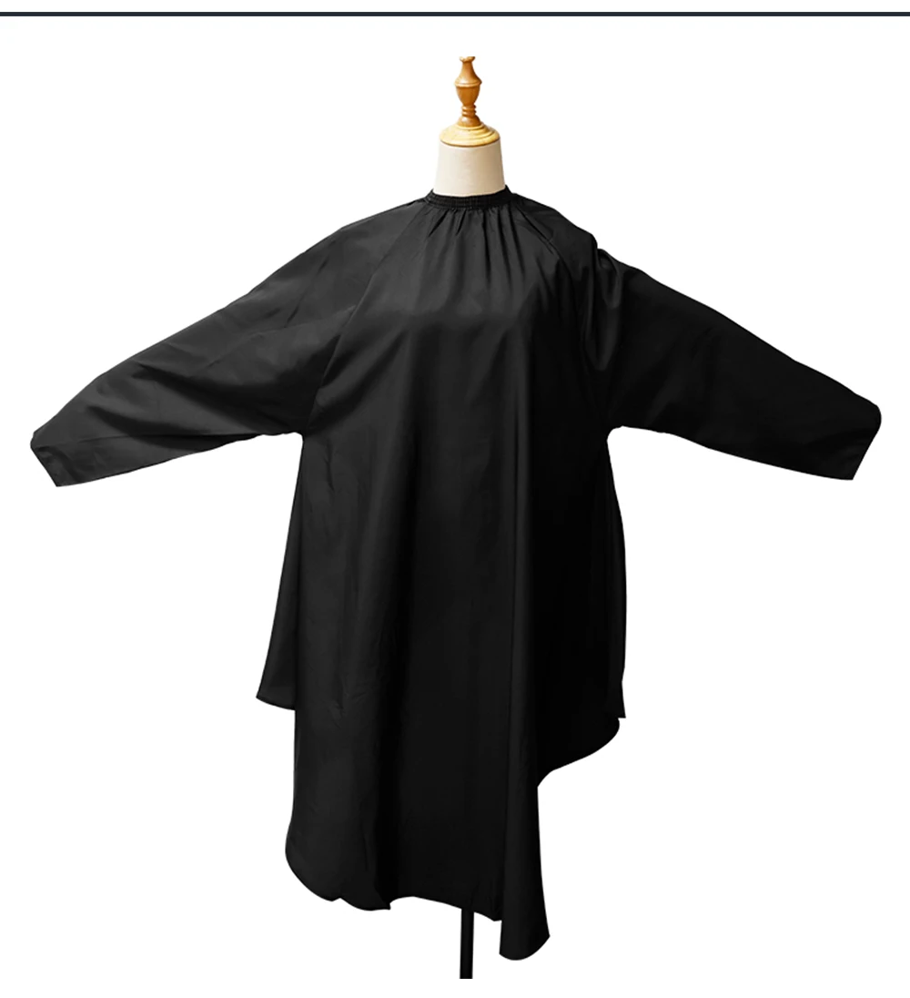 Sleeved Barber Apron, Waterproof Haircut Cape Cloth,Hairdressing Gown Styling Coat For Barbershop Salon Hair Stylist Accessories
