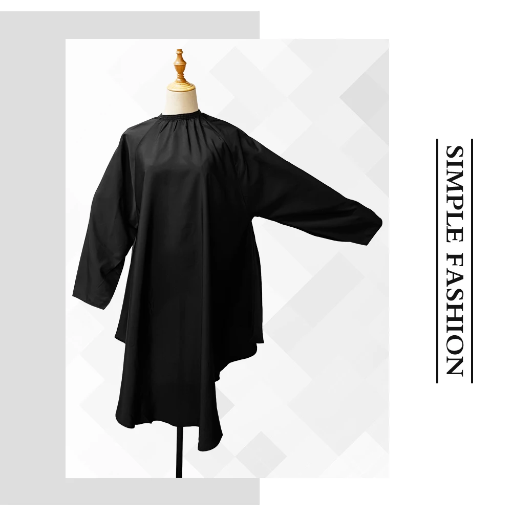 Sleeved Barber Apron, Waterproof Haircut Cape Cloth,Hairdressing Gown Styling Coat For Barbershop Salon Hair Stylist Accessories